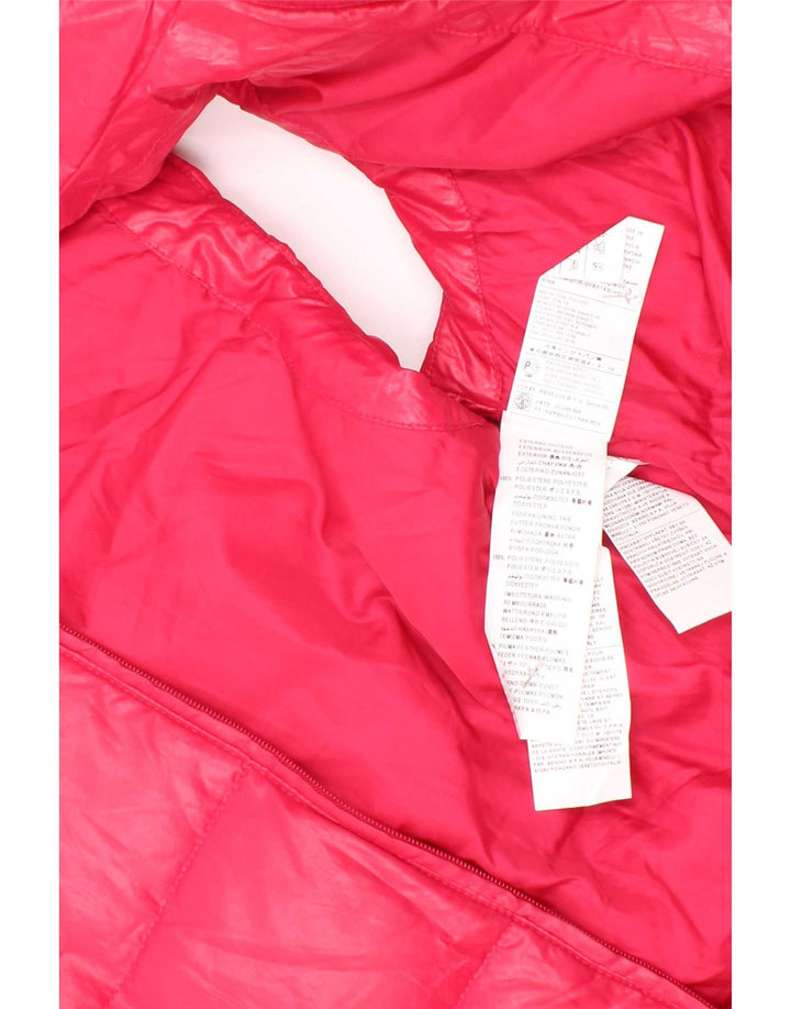 Benetton Wattierte Weste für Mädchen, 8–9 Jahre, groß, rosa, Polyester