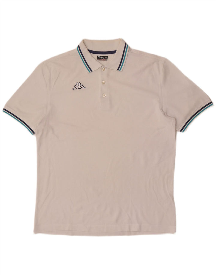 Kappa Herren Poloshirt XL Weiß