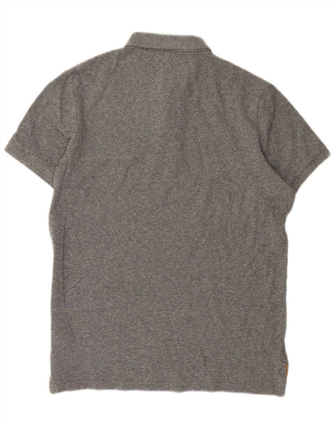 Superdry Herren-Poloshirt mit Grafik, groß, grau meliert, Baumwolle