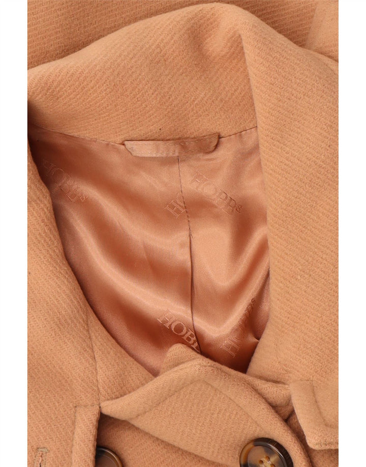 HOBBS Damen Pea Coat UK 8 Small Beige Wolle