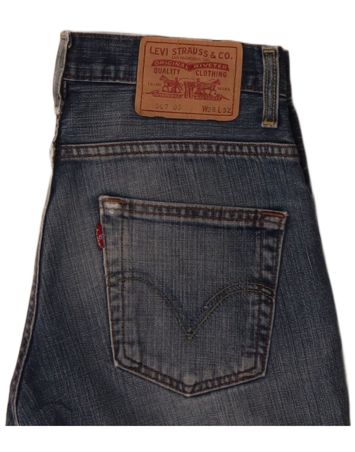 LEVI'S Damen 507 Jeansshorts W28 Mittelblau