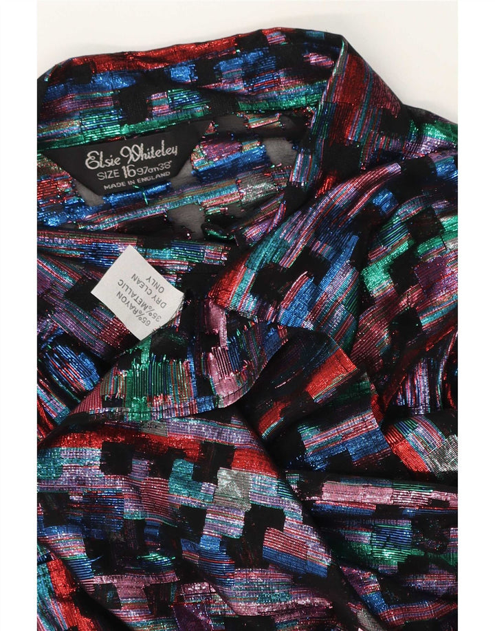 Elsie Whiteley Damen-Hemdbluse, Größe 46, groß, mehrfarbig, geometrisch