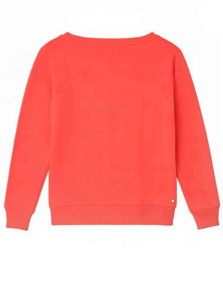 Puma Damen Grafik-Sweatshirt-Pullover UK 12 Mittelrote Baumwolle