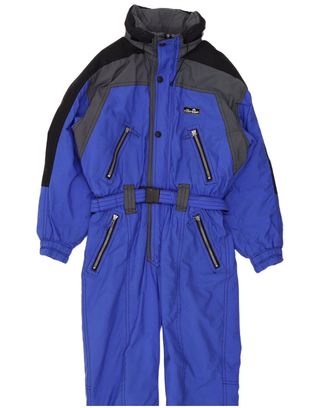 Ellesse Herren-Skioverall IT 54 XL Blaues Colourblock-Polyamid
