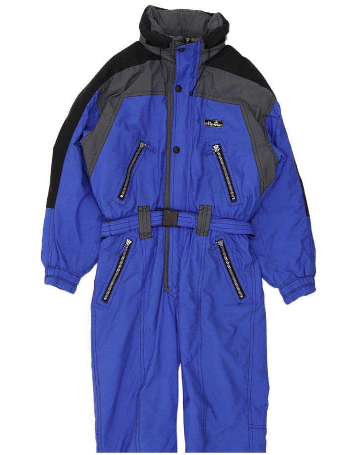 Ellesse Herren-Skioverall IT 54 XL Blaues Colourblock-Polyamid