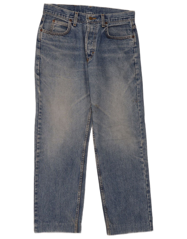 Lee Damen Chicago Straight Jeans W32 L29 Blaue Baumwolle