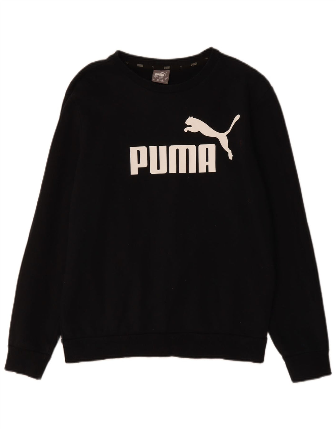 PUMA Herren Graphic Sweatshirt Pullover Small Schwarz Baumwolle