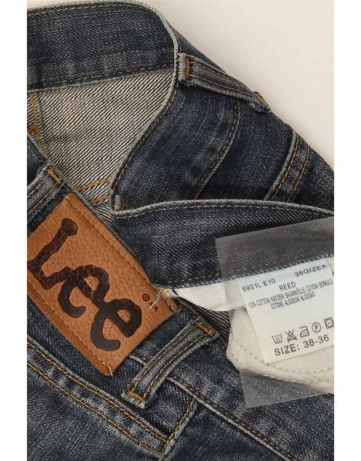 Lee Herren REED Straight Jeans W38 L32 Blaue Baumwolle