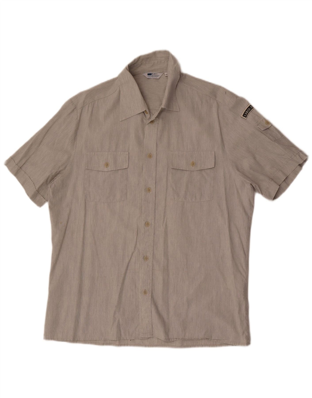 Levi's Herren-Kurzarmhemd XL aus grauer Baumwolle