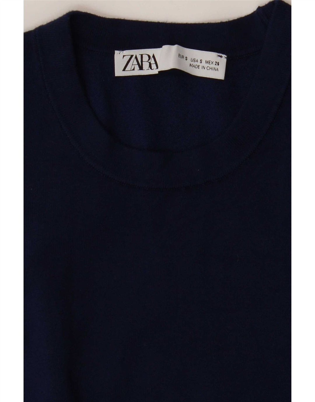 Zara Damen Weste Tank Top UK 10 Small Marineblau