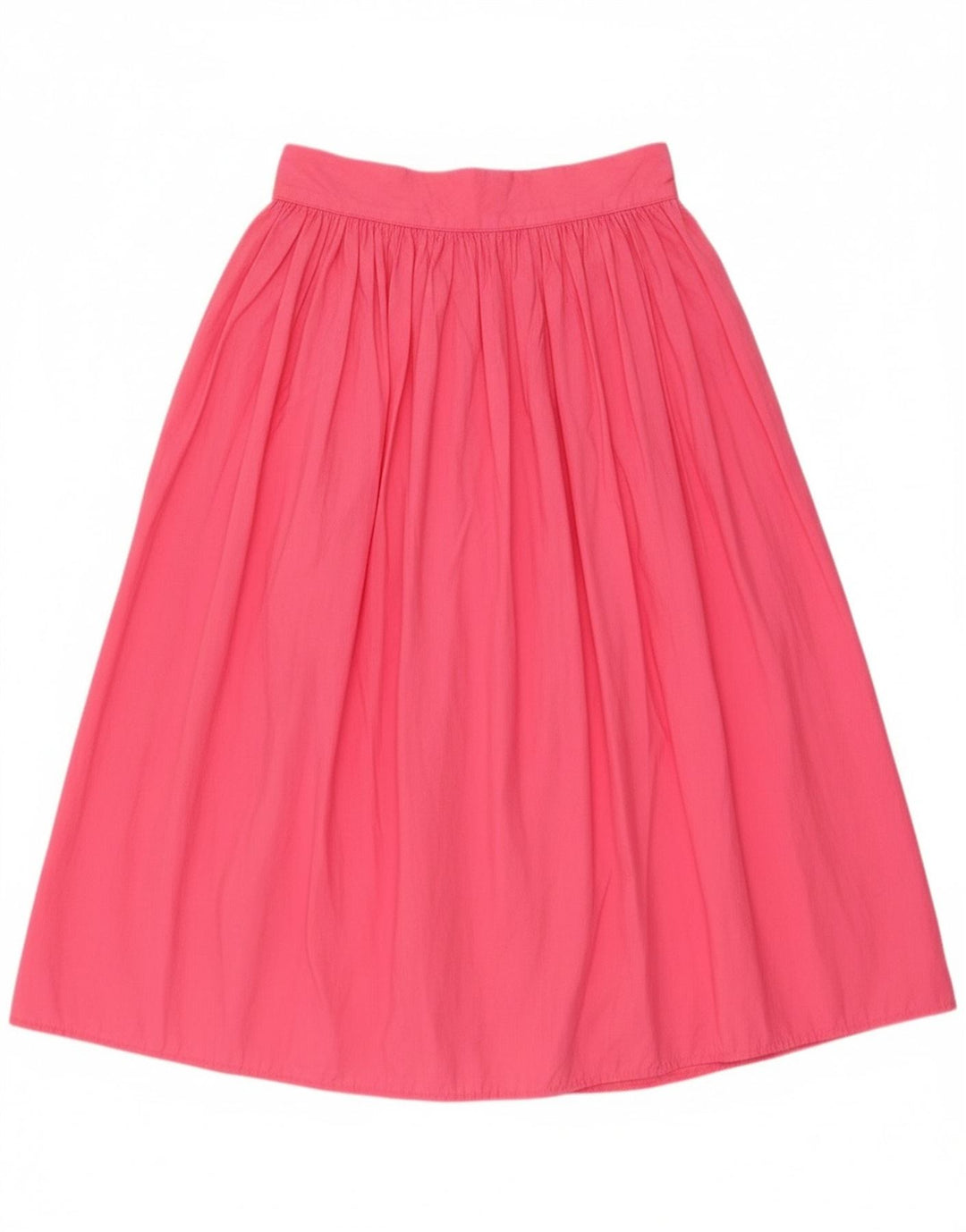 Benetton Damen-A-Linien-Rock IT 44 Medium W28 Rosa Baumwolle