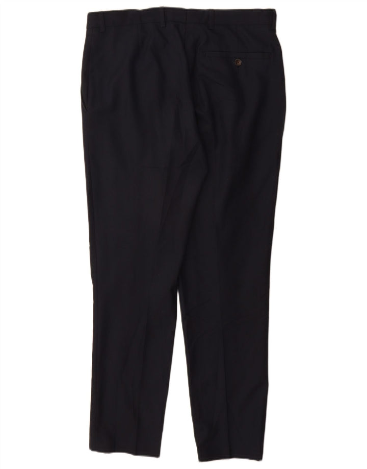 Marks & Spencer Slim-Anzughose für Herren, W32, L29, Marineblau, Polyester