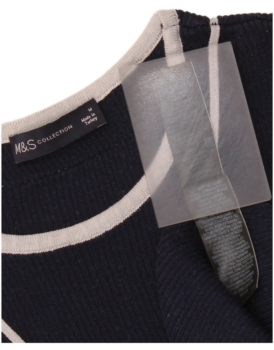 Marks & Spencer Damen Ärmelloses Pulloverkleid UK 12 Medium Marineblau