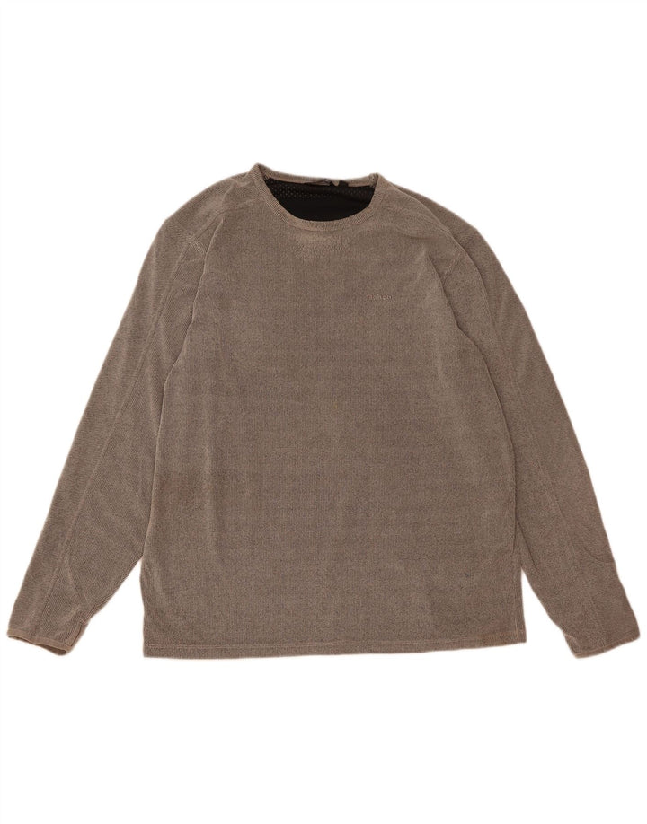 ROHAN Herren-Top, langärmelig, groß, grau, Polyester