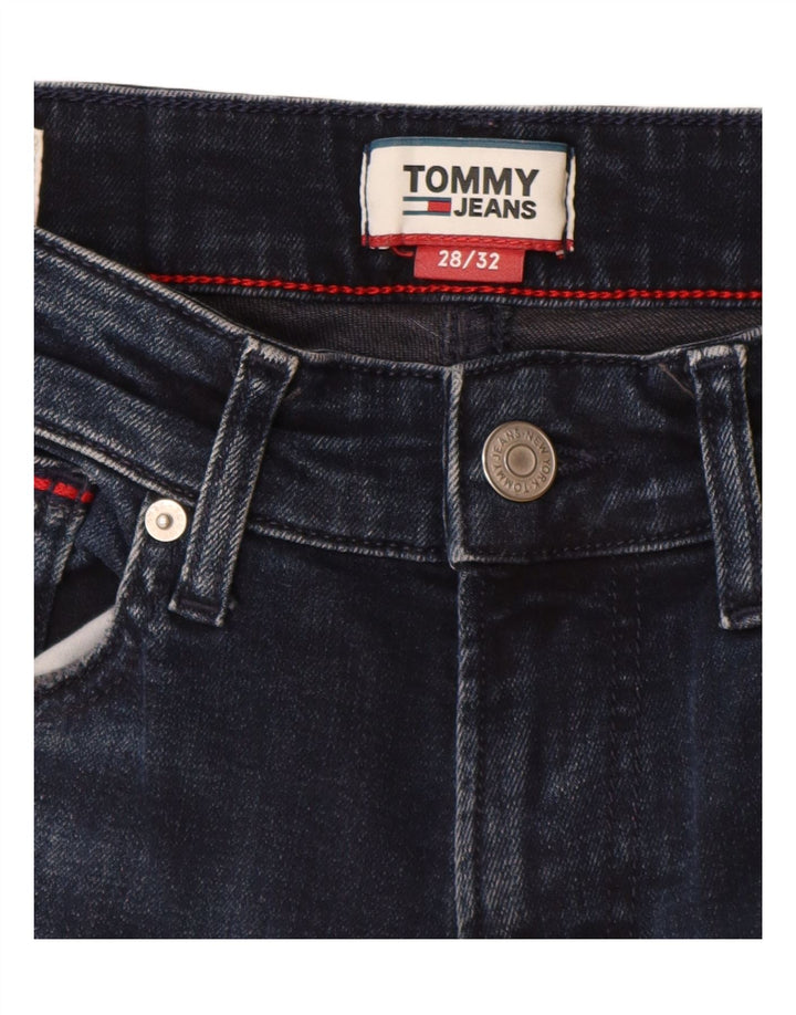 Tommy Hilfiger Damen Slim Jeans W28 L32 Marineblau Baumwolle