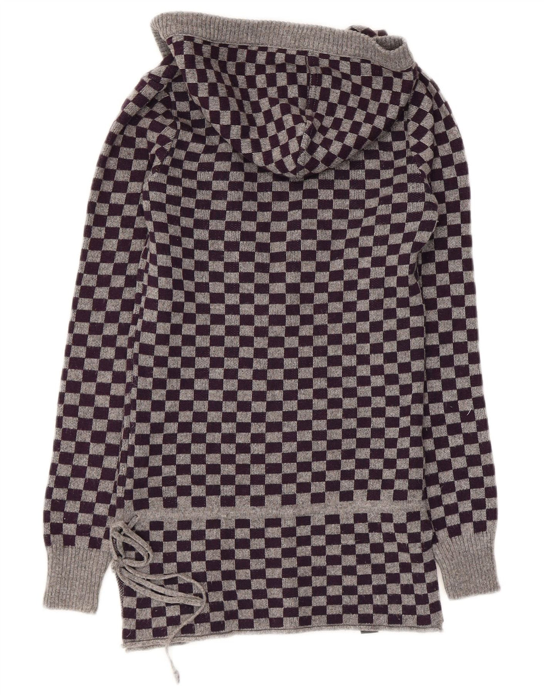 Converse Damen-Pullover mit Kapuze, Gr. 10, klein, lila, geometrische Wolle