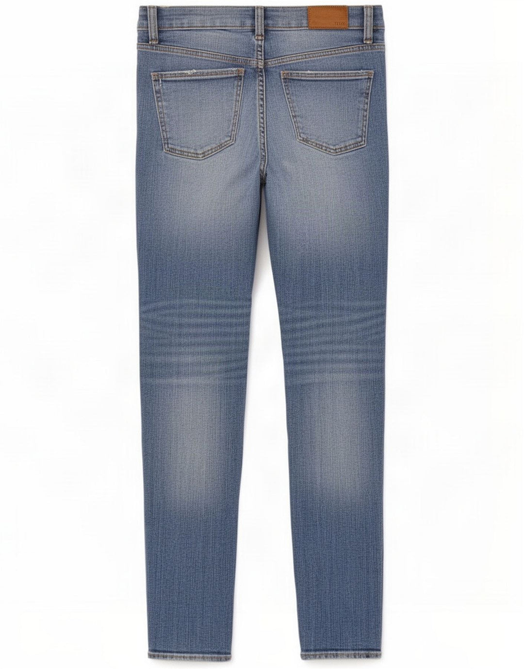 Zara Damen Distressed Slim Jeans EU 40 Mittel W30 L26 Blau