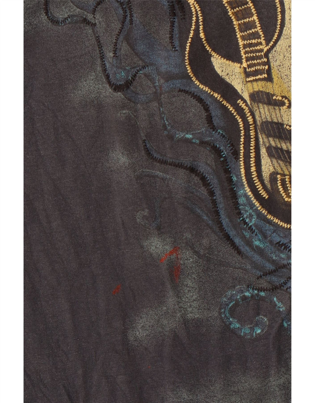 HARD ROCK Herren Malta Grafik-T-Shirt aus mittelgrauer Baumwolle