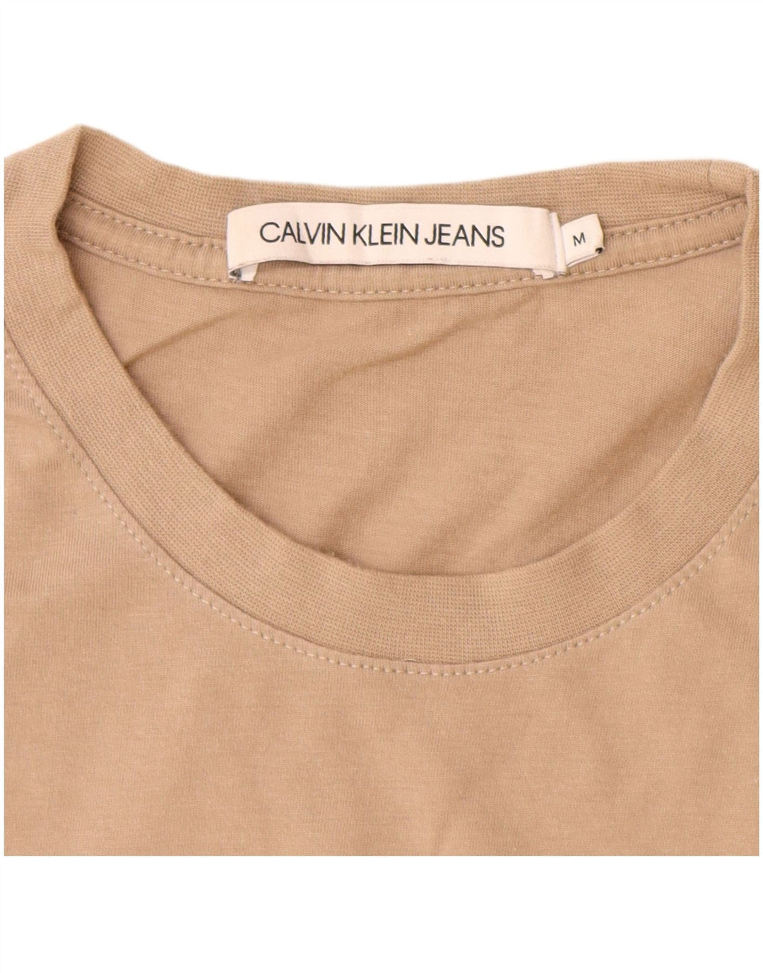 CALVIN KLEIN JEANS Herren-T-Shirt mit Grafik, mittelbraune Baumwolle