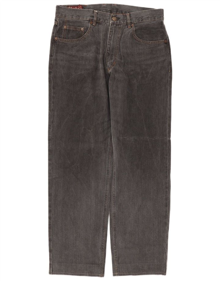 MARLBORO CLASSICS Herren Straight Jeans W33 L29 Graue Baumwolle