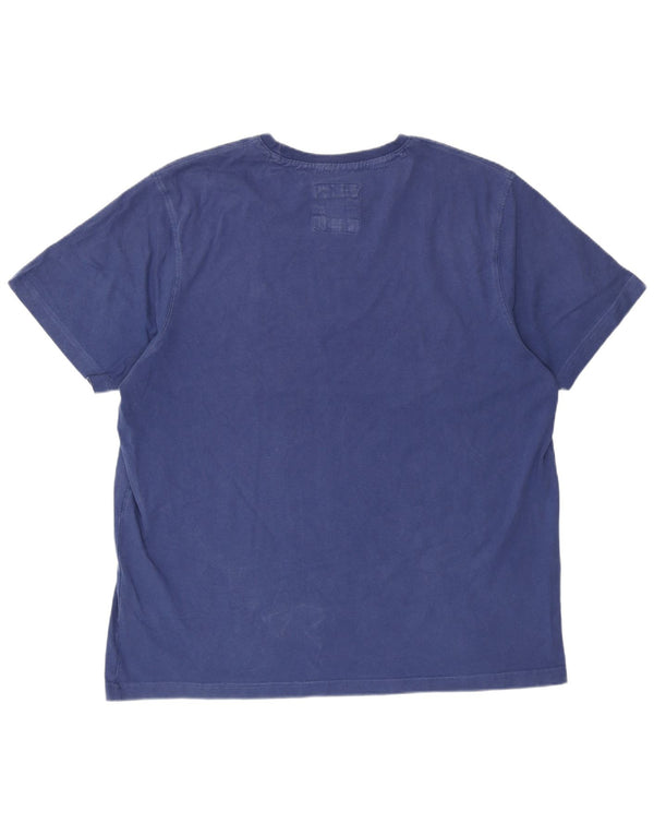 Crew Clothing Herren T-Shirt Top 2XL Blau Baumwolle