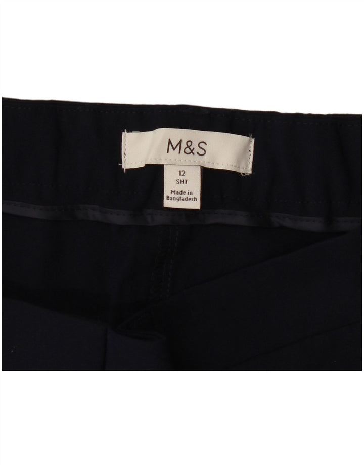 Marks & Spencer Damen Slim Cropped-Hose UK 12 Medium W32 L25 Marineblau