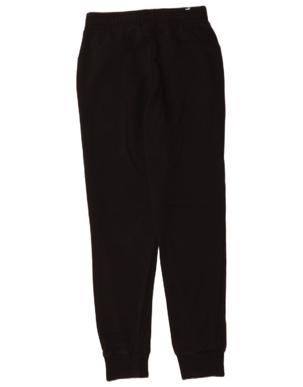 Puma Damen Trainingshose Jogger UK 8 Small Schwarz Baumwolle