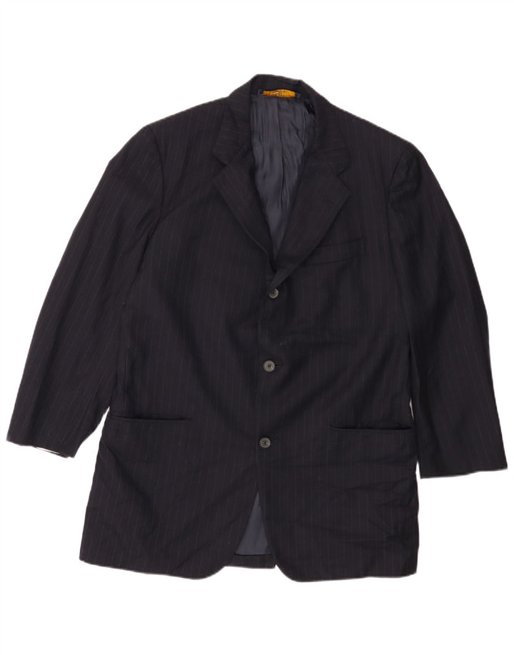 BROOKS BROTHERS Herren 346 Blazerjacke UK 38 Mittelmarineblauer Nadelstreifen