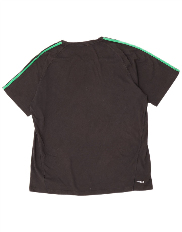 Adidas Herren Climalite T-Shirt Top 2XL Grau Baumwolle