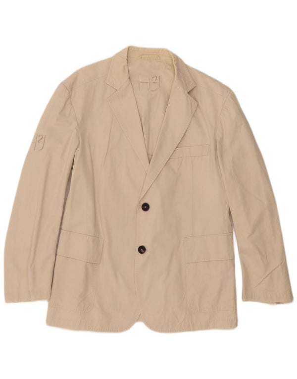 HYDROGEN Herren-Blazer mit 2 Knöpfen, UK 42, XL, Beige, Baumwolle