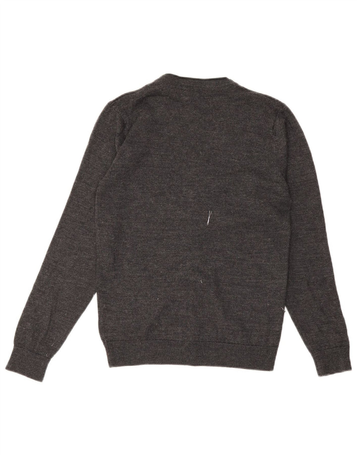 Marks & Spencer Strickjacke für Jungen, 13–14 Jahre, graue Merinowolle