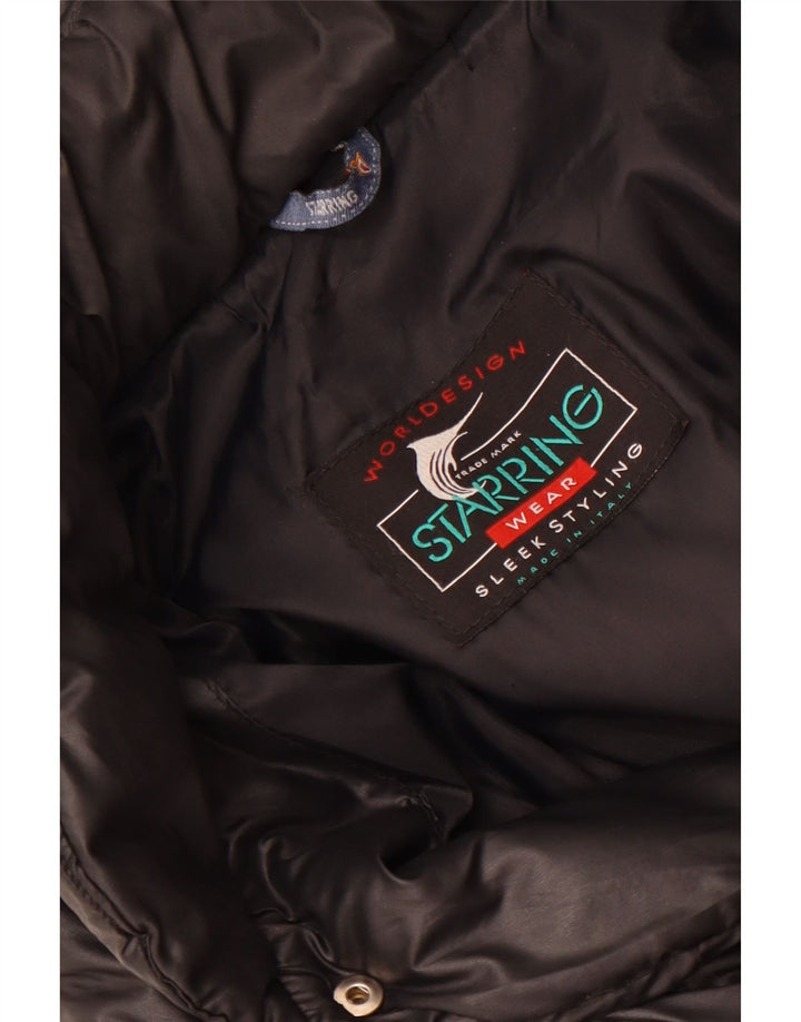 Starring Wattierte Damenjacke mit Kapuze, UK 18, XL, Schwarz