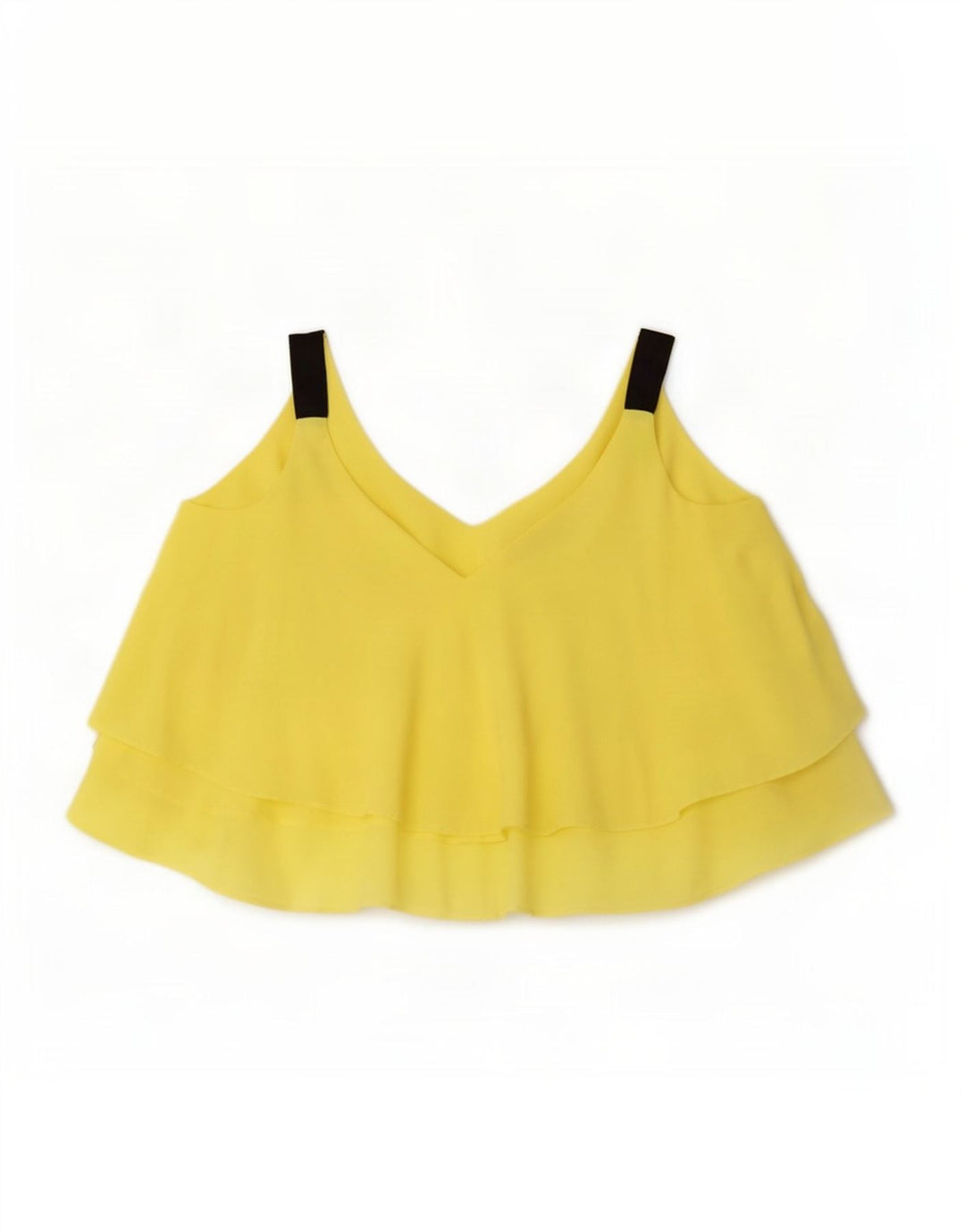 Übergroßes Cami-Top von Zara für Damen, UK 10, Größe S, gelb, Polyester