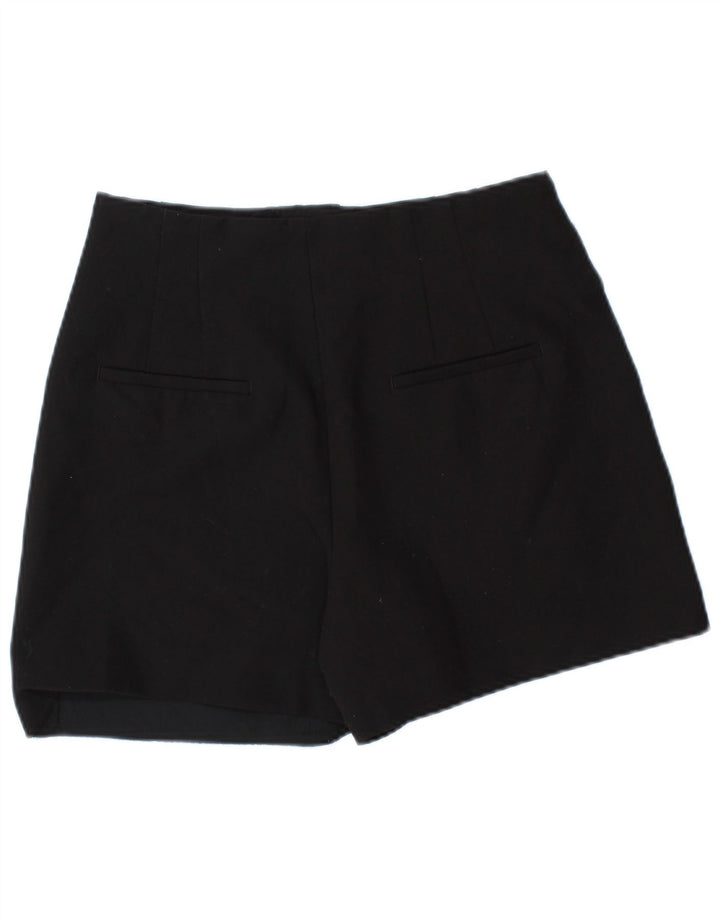 Zara Damen Chinoshorts Medium W28 Schwarz Polyester