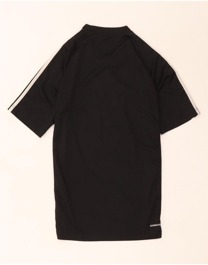 Adidas Herren Aeroready Graphic T-Shirt Top Small Schwarz Polyester
