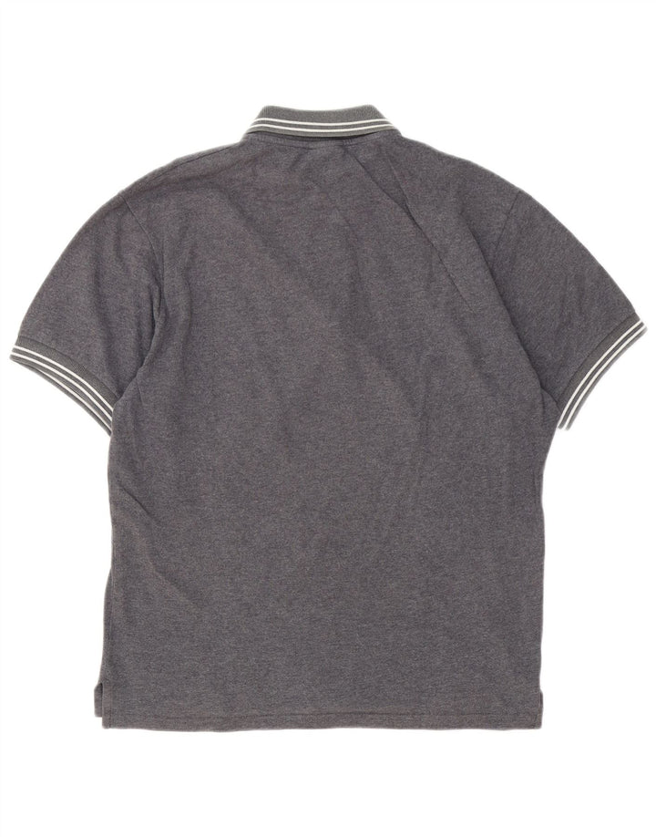 Franklin & Marshall Herren-Poloshirt mit Grafik, Mittelgrau