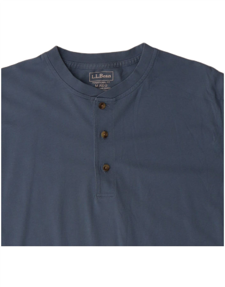 L.L.BEAN Herren-T-Shirt mit traditioneller Passform, mittelblaue Baumwolle
