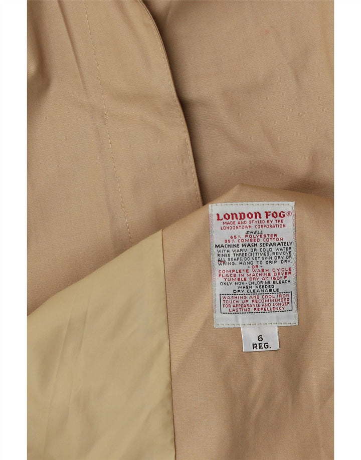 London Fog Damen Trenchcoat US 6 Medium Beige Polyester