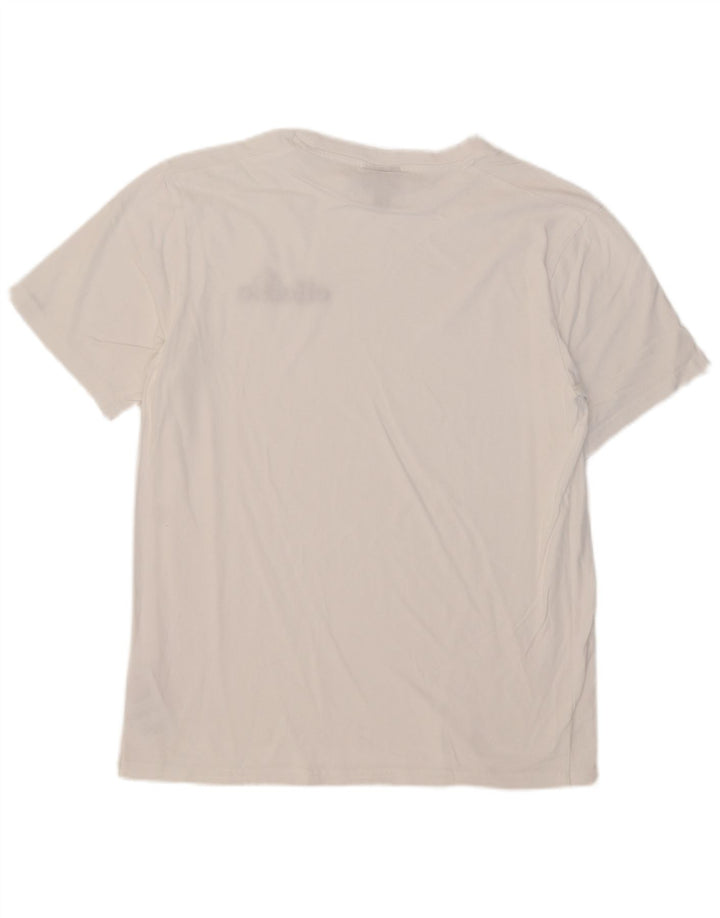 Ellesse Herren T-Shirt Top Große weiße Baumwolle