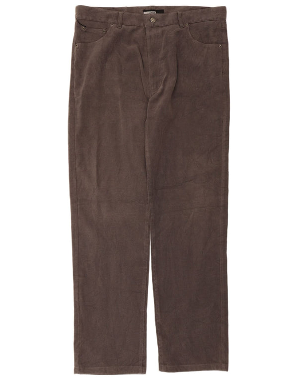 Zara Herren gerade Freizeithose EU 48 XL W38 L33 Grau Polyester