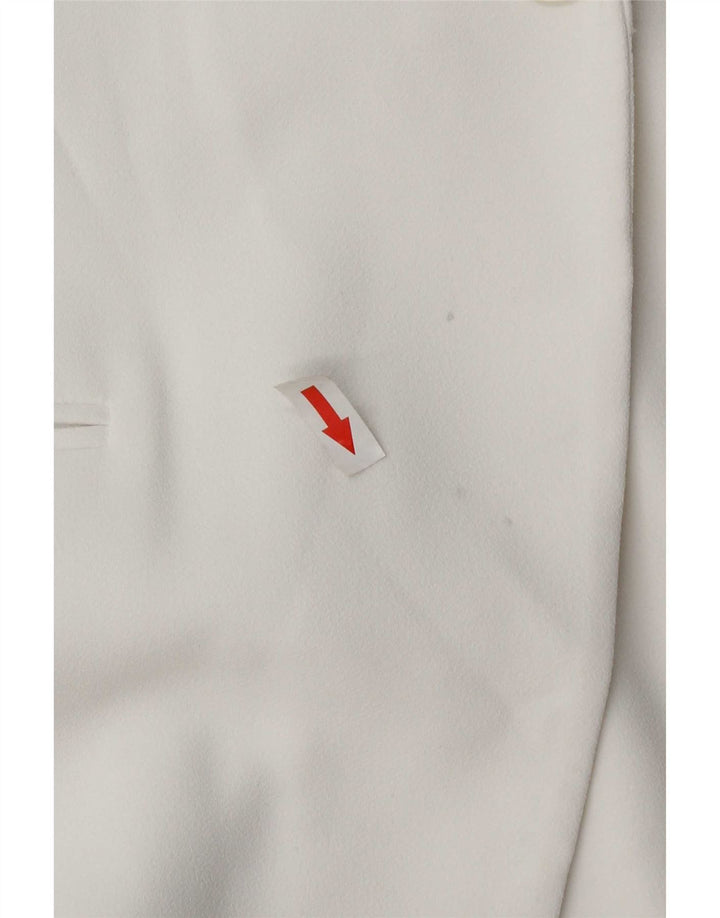 Zara Damen Regular Longline Weste UK 6 XS Weiß