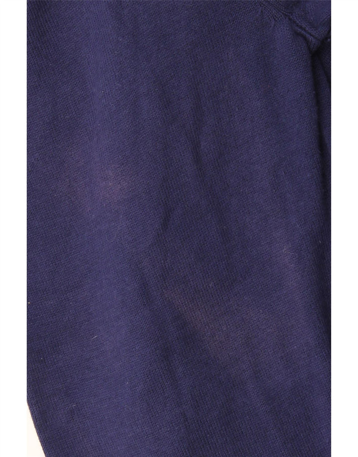 CREW CLOTHING Herren-Pullover mit Reißverschluss am Hals, 3XL, Marineblau, Baumwolle