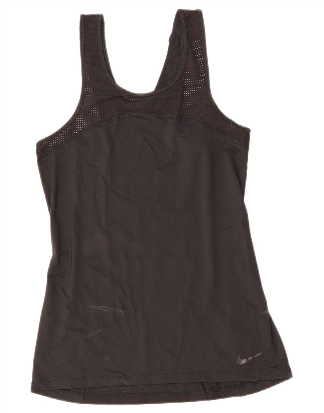 NIKE Damen-Weste Top UK 8 Small Schwarz Polyester