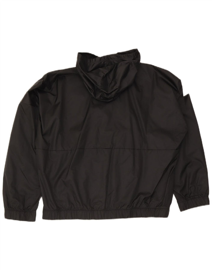 Reebok Damen-Trainingsanzug mit Kapuze, übergroß, Jacke, Gr. 16/18, Größe L, Schwarz