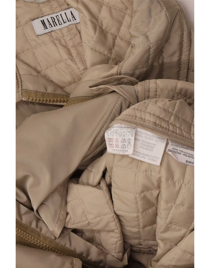 Marella Damen Steppjacke UK 14 Medium Beige Polyester