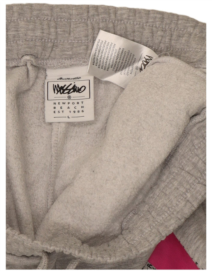 Mossimo Damen-Trainingshose, Jogginghose, Gr. 40, Größe L, Grau, Baumwolle