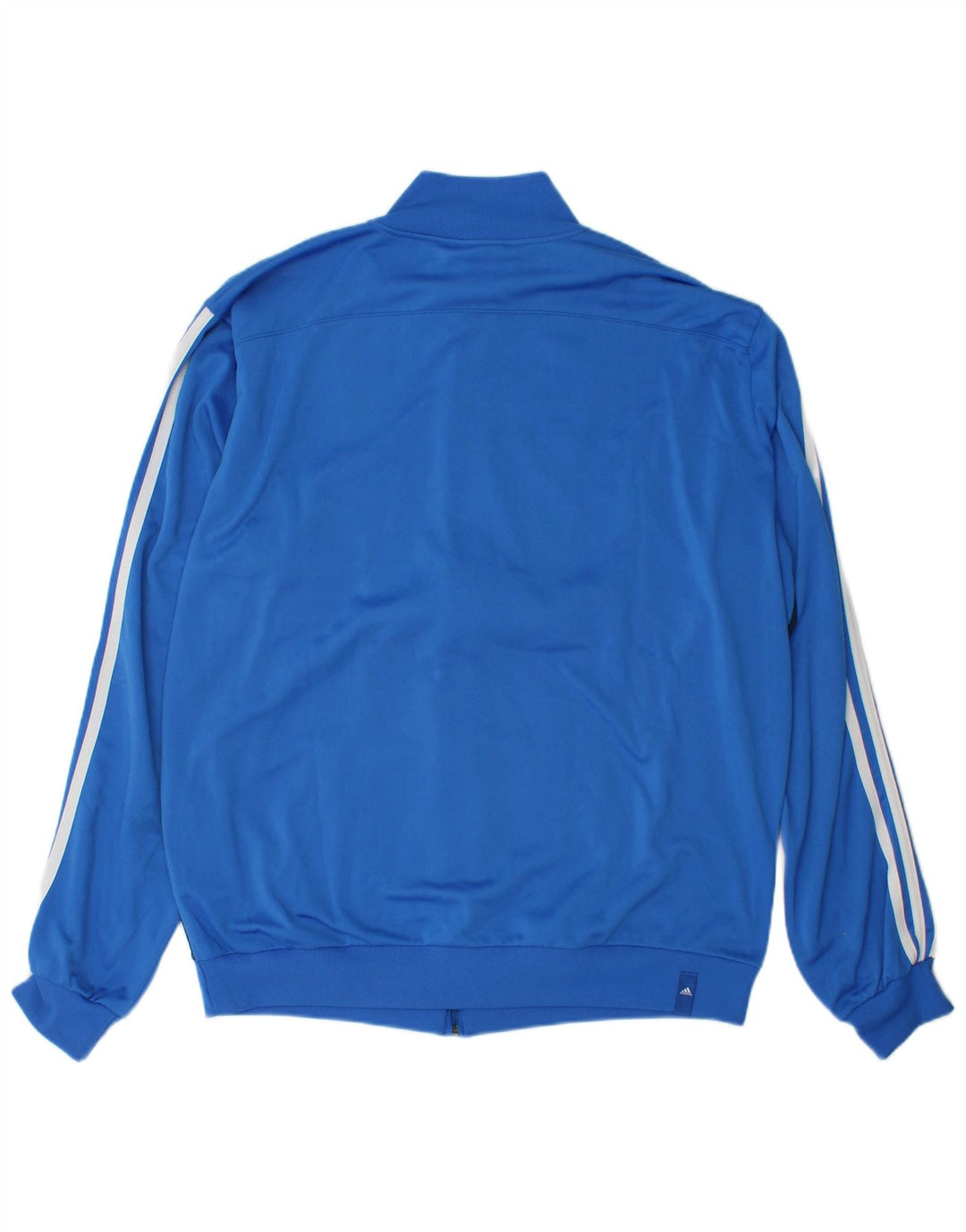 Adidas Herren-Trainingsanzug-Oberteiljacke UK 48/50 XL Blaues Colourblock-Polyester