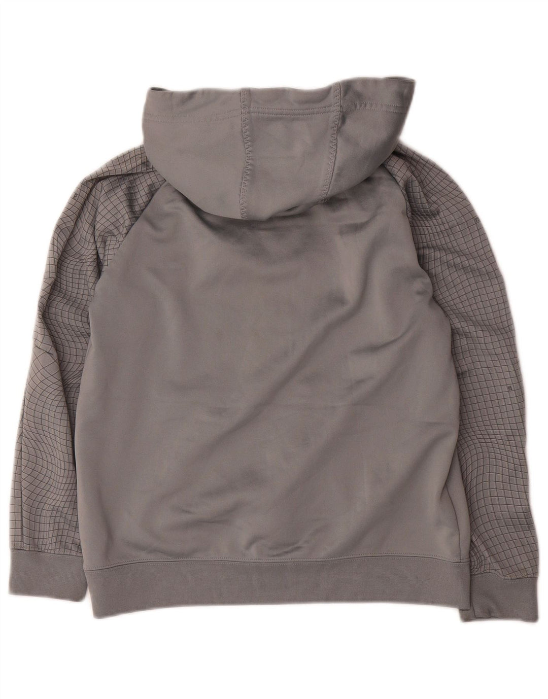 NIKE Kapuzenpullover mit Grafik für Jungen, 12–13 Jahre, groß, grau kariert, Polyester