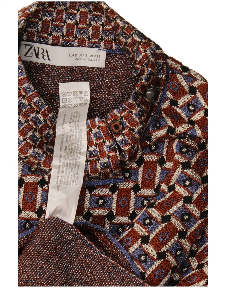 ZARA Damen-Pullover mit Rollkragen, übergroß, Gr. 10, klein, Burgunderrot