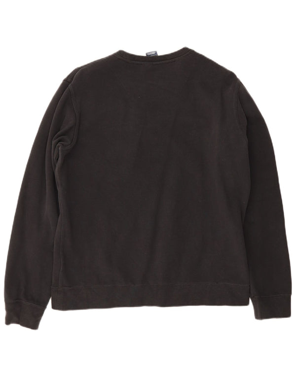 Nike Damen Sweatshirt Pullover UK 14 Large Schwarz Baumwolle Sport